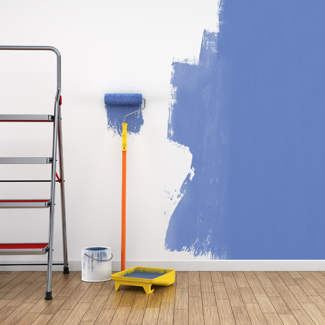 Interior & exterior painting works
